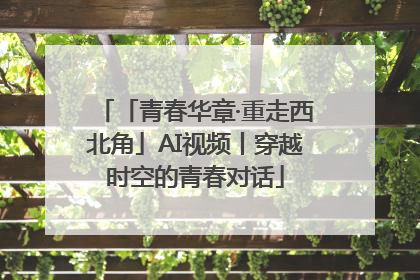 「青春华章·重走西北角」AI视频丨穿越时空的青春对话