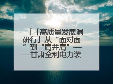 「高质量发展调研行」从“面对面”到“肩并肩”——甘肃全利电力装备生产制造项目一线见闻
