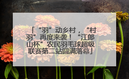 “羽”动乡村，“村羽”再度来袭！“江郎山杯”农民羽毛球超级联赛第二站圆满落幕