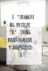 “美丽川航 客货齐飞” 川航精彩亮相第七届西洽会