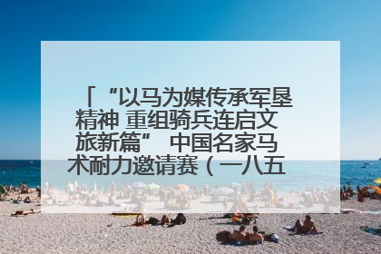 “以马为媒传承军垦精神 重组骑兵连启文旅新篇” 中国名家马术耐力邀请赛（一八五团站）暨重启骑兵连活动正式启动