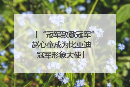 “冠军致敬冠军” 赵心童成为比亚迪冠军形象大使