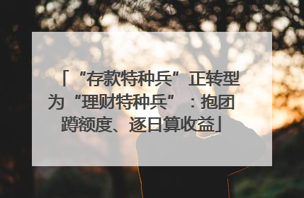 “存款特种兵”正转型为“理财特种兵”：抱团蹲额度、逐日算收益