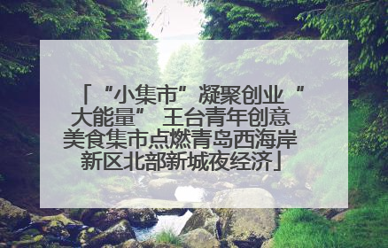 “小集市”凝聚创业“大能量” 王台青年创意美食集市点燃青岛西海岸新区北部新城夜经济