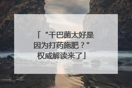 “干巴菌太好是因为打药施肥？”权威解读来了