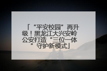 “平安校园”再升级！黑龙江大兴安岭公安打造“三位一体”守护新模式