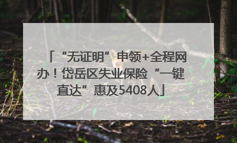 “无证明”申领+全程网办！岱岳区失业保险“一键直达”惠及5408人