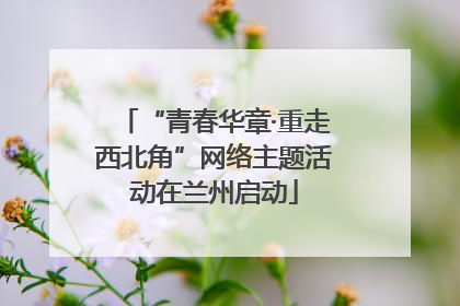 “青春华章·重走西北角”网络主题活动在兰州启动
