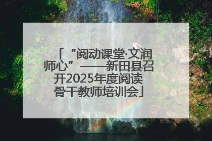 “阅动课堂·文润师心”——新田县召开2025年度阅读骨干教师培训会
