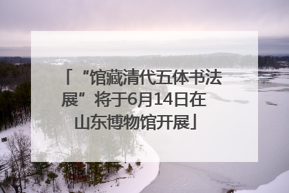“馆藏清代五体书法展”将于6月14日在山东博物馆开展