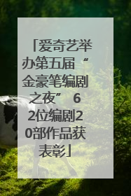 爱奇艺举办第五届“金豪笔编剧之夜” 62位编剧20部作品获表彰