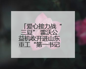 爱心接力战“三夏” 雷沃公益机收开进山东重工“第一书记村”