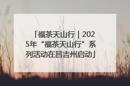 福茶天山行｜2025年“福茶天山行”系列活动在昌吉州启动
