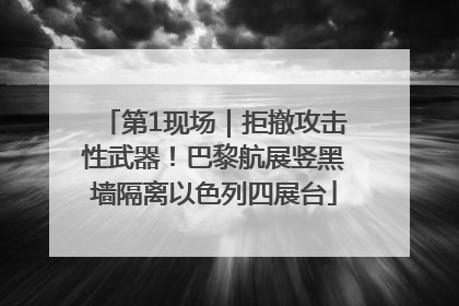 第1现场｜拒撤攻击性武器！巴黎航展竖黑墙隔离以色列四展台