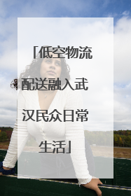 低空物流配送融入武汉民众日常生活