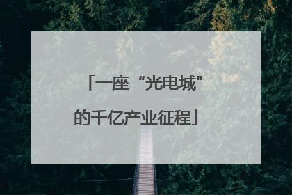 一座“光电城”的千亿产业征程