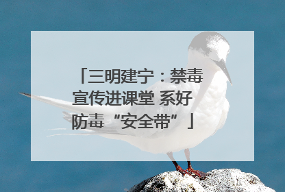 三明建宁：禁毒宣传进课堂 系好防毒“安全带”