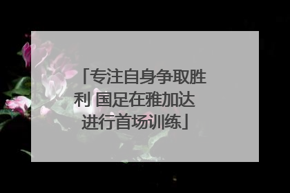 专注自身争取胜利 国足在雅加达进行首场训练
