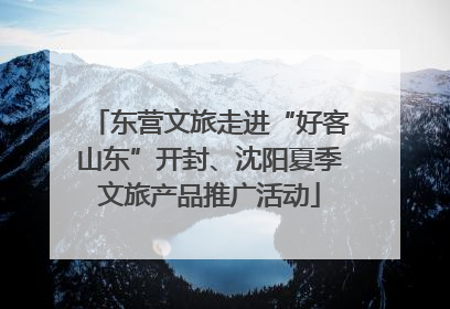 东营文旅走进“好客山东”开封、沈阳夏季文旅产品推广活动