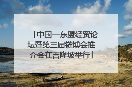 中国—东盟经贸论坛暨第三届链博会推介会在吉隆坡举行