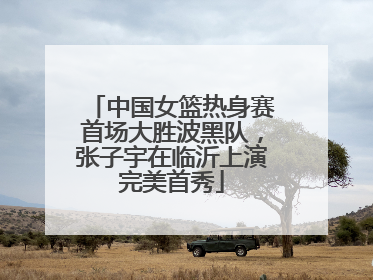 中国女篮热身赛首场大胜波黑队，张子宇在临沂上演完美首秀