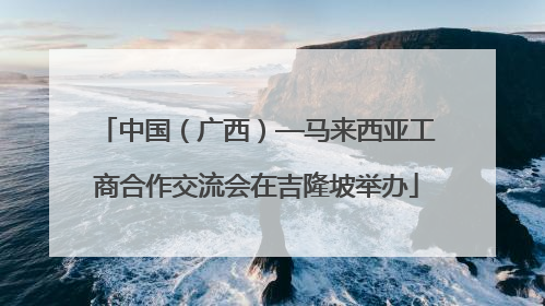 中国（广西）—马来西亚工商合作交流会在吉隆坡举办