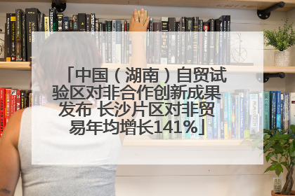 中国（湖南）自贸试验区对非合作创新成果发布 长沙片区对非贸易年均增长141%
