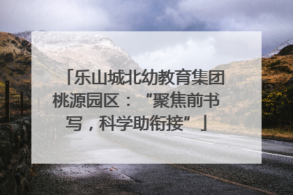 乐山城北幼教育集团桃源园区：“聚焦前书写，科学助衔接”