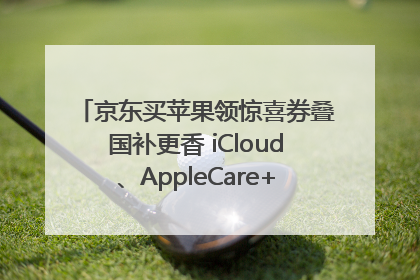 京东买苹果领惊喜券叠国补更香 iCloud、AppleCare+服务限时低至85折