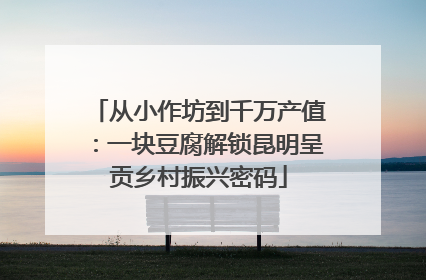 从小作坊到千万产值：一块豆腐解锁昆明呈贡乡村振兴密码