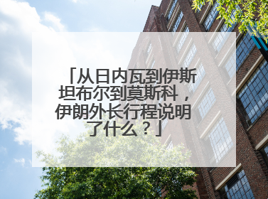 从日内瓦到伊斯坦布尔到莫斯科，伊朗外长行程说明了什么？