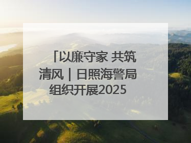 以廉守家 共筑清风｜日照海警局组织开展2025年集中送廉活动