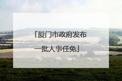 厦门市政府发布一批人事任免