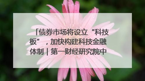 债券市场将设立“科技板”，加快构建科技金融体制｜第一财经研究院中国金融条件指数周报