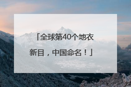 全球第40个地衣新目，中国命名！