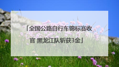 全国公路自行车锦标赛收官 黑龙江队斩获3金