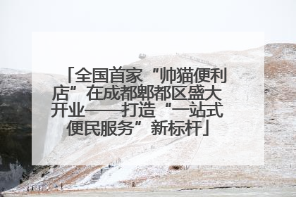 全国首家“帅猫便利店”在成都郫都区盛大开业——打造“一站式便民服务”新标杆