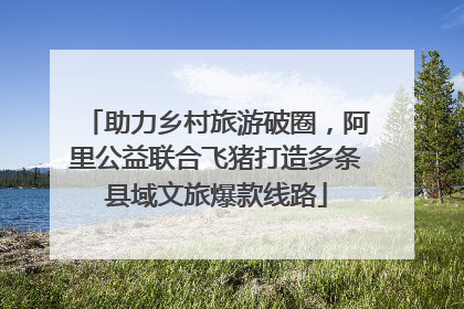 助力乡村旅游破圈，阿里公益联合飞猪打造多条县域文旅爆款线路