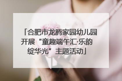 合肥市龙腾家园幼儿园开展“童趣端午汇·乐韵绽华光”主题活动