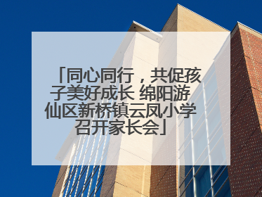 同心同行，共促孩子美好成长 绵阳游仙区新桥镇云凤小学召开家长会