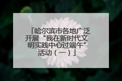哈尔滨市各地广泛开展“我在新时代文明实践中心过端午”活动（一）