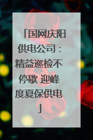 国网庆阳供电公司：精益巡检不停歇 迎峰度夏保供电