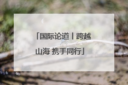 国际论道丨跨越山海 携手同行