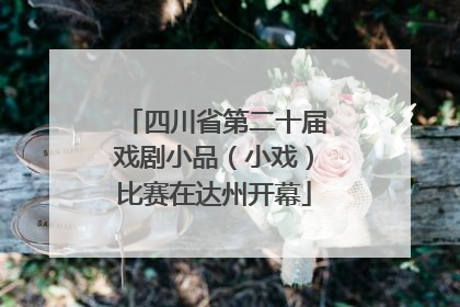 四川省第二十届戏剧小品（小戏）比赛在达州开幕