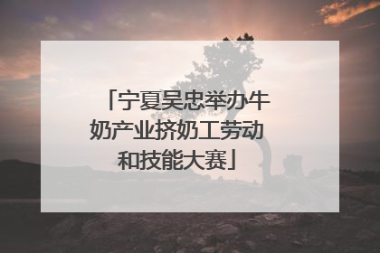 宁夏吴忠举办牛奶产业挤奶工劳动和技能大赛