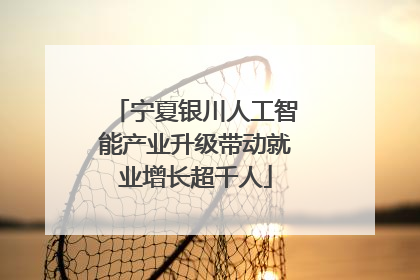 宁夏银川人工智能产业升级带动就业增长超千人