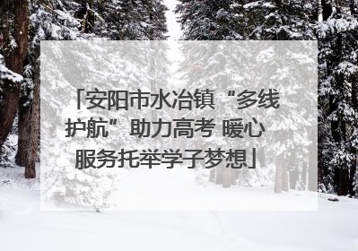 安阳市水冶镇“多线护航”助力高考 暖心服务托举学子梦想