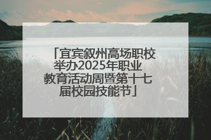 宜宾叙州高场职校举办2025年职业教育活动周暨第十七届校园技能节