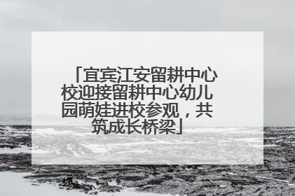 宜宾江安留耕中心校迎接留耕中心幼儿园萌娃进校参观，共筑成长桥梁