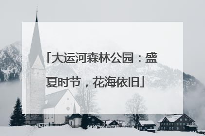 大运河森林公园：盛夏时节，花海依旧
